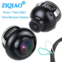 ZIQIAO Front Side View Reverse Camera HD 360° Rotation Night Vision Waterproof Car Rear View Camera
