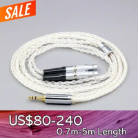 8 Core 99% 7n Pure Silver Palladium Earphone Cable For Focal Utopia Fidelity Circumaural Headphone LN008391