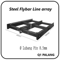 Braket Speaker Audio Flying Rigging Line Array 10 INCH - line array speaker Gantung Q1