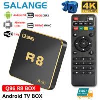 Q96 R8 Android tv box AllWinner H313 Quad Core 2.4 WiFi UHD 4K Media Player H. 265 2GB 16GB Home Theater android 10 smart TV