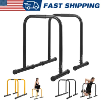 RELIFE Dip Station Heavy Duty Dip Bar Stand Adjustable Parallel Bars 300LB for Home Gym Fitness Strength Training