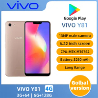 VIVO Y81 Android 4G Unlocked 6.22 inch 6GB RAM 128GB ROM All Colours in Good Condition Original used phone