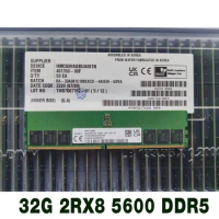 1 pcs HMCG88AGBUA081N For SK Hynix RAM 32GB UDIMM Desktop Memory 32G 2RX8 5600 PC5-5600B-UB0 DDR5