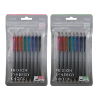 【PILOT 百樂】FRIXION SYNERGY KNOCK 新極灰 魔擦筆 擦擦筆 0.4 / 0.5mm 8色 /組 LFSK-14-8C LFSK-15-8C