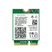 For Intel AX411 WiFi Card WiFi 6E CNVio2 Bluetooth 5.3 Tri-Band 5374Mbps Network Adapter for Laptop/PC Win10/11-64Bit