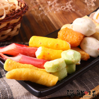 【海鮮主義】豐富綜合火鍋料8包(600g±10%/包 約28-32入/包)