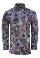Pacolino Pacolino - (Regular Fit Cutting) Purple Color Malaysia Men Batik Long Sleeve Kemeja Batik L