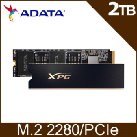 威剛ADATA XPG GAMMIX S60 Pro 2TB PCIe 4.0 (黑) 固態硬碟/五年保(台灣製)