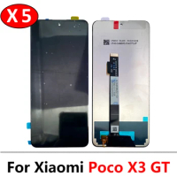 5Pcs/Lot, Display For Xiaomi POCO X3 GT 21061110AG LCD Display Touch Screen Digitizer For POCO X3GT Screen