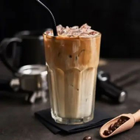 Tumbler Gelas Minum Air Kaca Beling Bening Minum Kopi Latte Capuucino Americano Frappe Teh Ocha Lemo