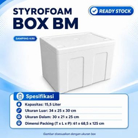 Styrofoam Box Benur BM Box Ikan Box Foam Seafood Frozen Food Es Batu Box BM