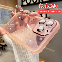 ITel A70 2023 เคสใสแบบนิ่มสำหรับ itel A70 itelA70 A 70 70A 4G 5G 2023 ป้องกันเลนส์ไฟฟ้าสำหรับกล้อง เ