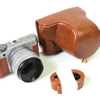 camera bag PU Leather Case for Fujifilm Fuji X-A7 XA7 X-A5 X-A20 xa5 xa20 XA10 15-45mm Lens Cover With Shoulder Strap