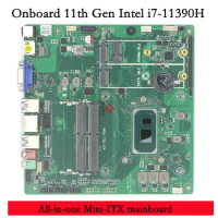 Onboard 11th Gen Intel i7-11390H Mini motherboard All-in-one mainboard Mini-ITX embedded industrial computer Office Study Home