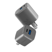 【ENERGEA】Ampcharge 20W GaN 雙孔快充電源供應器 PD快充 + QC3.0 充電頭