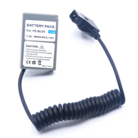 PS-BLN1 BLN-1 Spring Cable D tap Male Plug to Dummy Battery DC Coupler for Olympus Digital Camera OM-D E-M5 II 2 E-M1 PEN E-P5