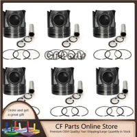 New 6 Sets STD Piston Kit With Ring 20451076 Fit For Volvo D12D Engine 131MM