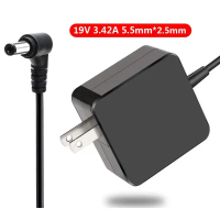19V 3.42A 65W Laptop Ac Adapter Charger For Asus X301 X401U R1 X550 VX X555 M6 F550 X455 X501 K555LJ