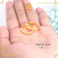 CINCIN NIKAH (WEDDING RING) POLOS EMAS ASLI KADAR 6K(300),8K(375) & 16K(700) CK 1 - GALERI 21 FASHIO
