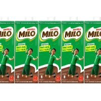 5 x 1Litre Milo Chocolate Malt Milk UHT Packet Drink  Nestle Milo Chocolate Malt Milk UHT Packet Dri