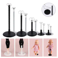 1 Pcs Doll Bracket White Black Doll Dummy Puppet Adjustable Stand Holder Support Toy Store Display Dollhouse Accessories