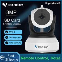 Original Vstarcam3MP IP Camera C24S Surveillance CCTV Security Protection IR Night Vision Camera for Mobile View Baby Wifi Cam