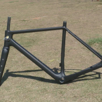 Brand New Full Carbon UD Matt Black Gravel Bike Bicyce Thru Axle Flat Mount Gravel Frame Fork BB86 / BSA Frameset