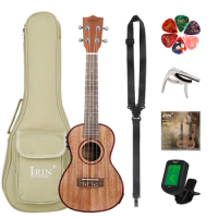 IRIN 21 Inch Ukulele 4 Strings Hawaiian Guitar Sapele Guitarra With EQ Ukulele With Bag Tuner Capo Strings Parts &amp; Accessories