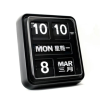 【TWEMCO】BQ-170 翻頁鐘 時鐘 中文 英文萬年曆 壁掛(共2色)