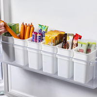 冰箱食品分類收納盒家用冰櫃側門儲物盒廚房冰箱食物保鮮盒整理盒 「快速出貨」