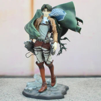 Anime Attack on Titan Figurine Levi Ackerman Pvc Figure Model Toys 26cm