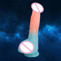 Luminous Soft Silica Gel Dildo 18+ Party Women Adult Sex Toys Realistic Dildo Anal Plug Male Massager Lesbian Vaginal Stimulator