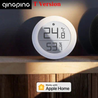 New T Version Qingping Temperature Humidity Sensor Thread/Bluetooth HomeKit Thermometer