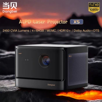 Dangbei X5 1080P Laser Projector2450 CVIA Android 11.0 4+64G WiFi-6 Video Support 4K Beamer Bluetooth For Cinema Home Theater