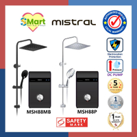 Mistral Instant Water Heater with Rain Shower & DC Pump [MSH88P/ MSH88MB]