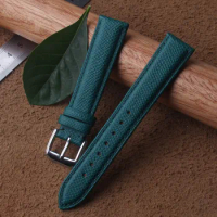 16mm 18mm 20mm Genuine Leather Watchband Green Lizard pattern Fit Rolex Tudor Tissot mens Watch Strap Bracelet Soft Waterproof