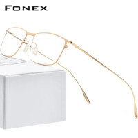 FONEX Titanium Alloy Glasses Men Square Eyeglasses Frames 2020 New Full Korean Eyewear 8105