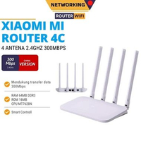 Xiaomi Mi Router 4C 300Mbps 4 Antena 802.11n 2.4GHz MT7628N Putih