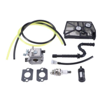 Carburetor Air Filter Spark Plug Kit for Stihl 028 028AV Super Chainsaw Tillotson HU-40D Replace 1118 120 0600 for Walbro WT-16B
