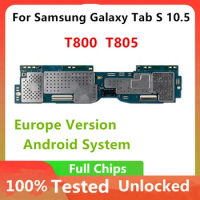 Europe Version For Samsung Galaxy T805 Logic Board 100% Unlocked For Samsung Galaxy Tab S 10.5 T800 WIFI Motherboard
