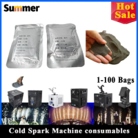 1-200bags Ti Powder 600W Cold Spark Machine 200g/Bag Metal For 750W Cold Sparkular Machine Dust Fountain Machine Consumables