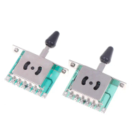 1Pc 3 Way 5 Way 8 Key Electric Guitar Pickup Selector togol Switch dengan Black Tip Cap Knob untuk S