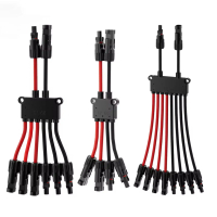 [ส่งฟรี] Mc4 Solar Panel Power Connector, Y Type, 4 Inputs, 2 Outputs / 6 Inputs, 2 Outputs / 8 Inpu
