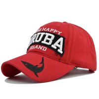 ARUBA letter embroidered baseball cap, shark embroidered duckbill cap, men's sun hat