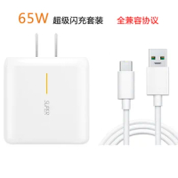 Original 65W Super VOOC/Dart Charger US Power Adapter For Realme GT 2 Neo 2T Q5 PRO 10Pro Plus OPPO Oneplus 9 8 +6A Type C Cable