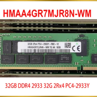 1 Pcs Server Memory For SK Hynix RAM 32GB DDR4 2933 32G 2Rx4 PC4-2933Y HMAA4GR7MJR8N-WM