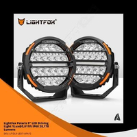 Lampu sorot - Lightfox Polaris 9" LED Spot Light 1Lux@5,011ft IP68 20,178 Lumens (LF-DL9-LED7-UFA*2)