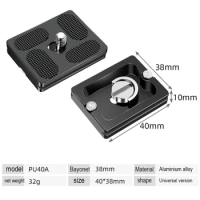 Quick Release Plate for Benro Arca Tripod Universal Metal Adapter Mounting Plate Easy and Quick Tripod Head Attachment Black
