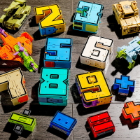 全館特惠免運字母數字合體變形玩具恐龍汽車益智男孩裝金剛機器人0-9兒童3-6歲