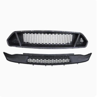 Carbon Fiber Grille Matte Black Radiator Grill Mask for Ford Mustang GT 2018-2022 Modified Bumper Net Car Accessories